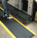 worker on an ergonomic mat