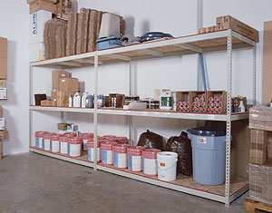 rivet shelving installation