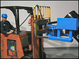 Forklift Drum Carrier with Battery-operated Tilt