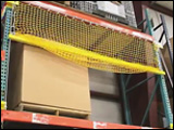 Elevating Pallet Rack Safety Net