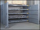 Folding Roll-Out Sheet Metal Rack