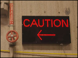 LED Caution Sign for Industrial Traffic