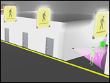 Interactive LED Safety Sign with Motion Sensor