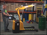 Electric Powered Floor Crane Features