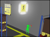 Push-Button LED Safety Sign