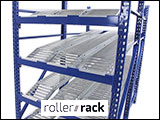 Unex Roller Rack for Carton Flow